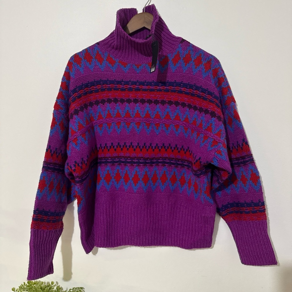 Rag & Bone Fairisle Willow Turtleneck Sweater size XS